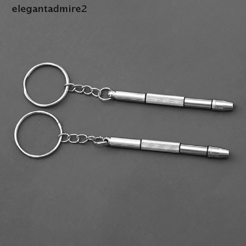 Tua Vít Sửa Chữa Mắt Kính 4 Trong 1 Có Móc Khóa Thời Trang