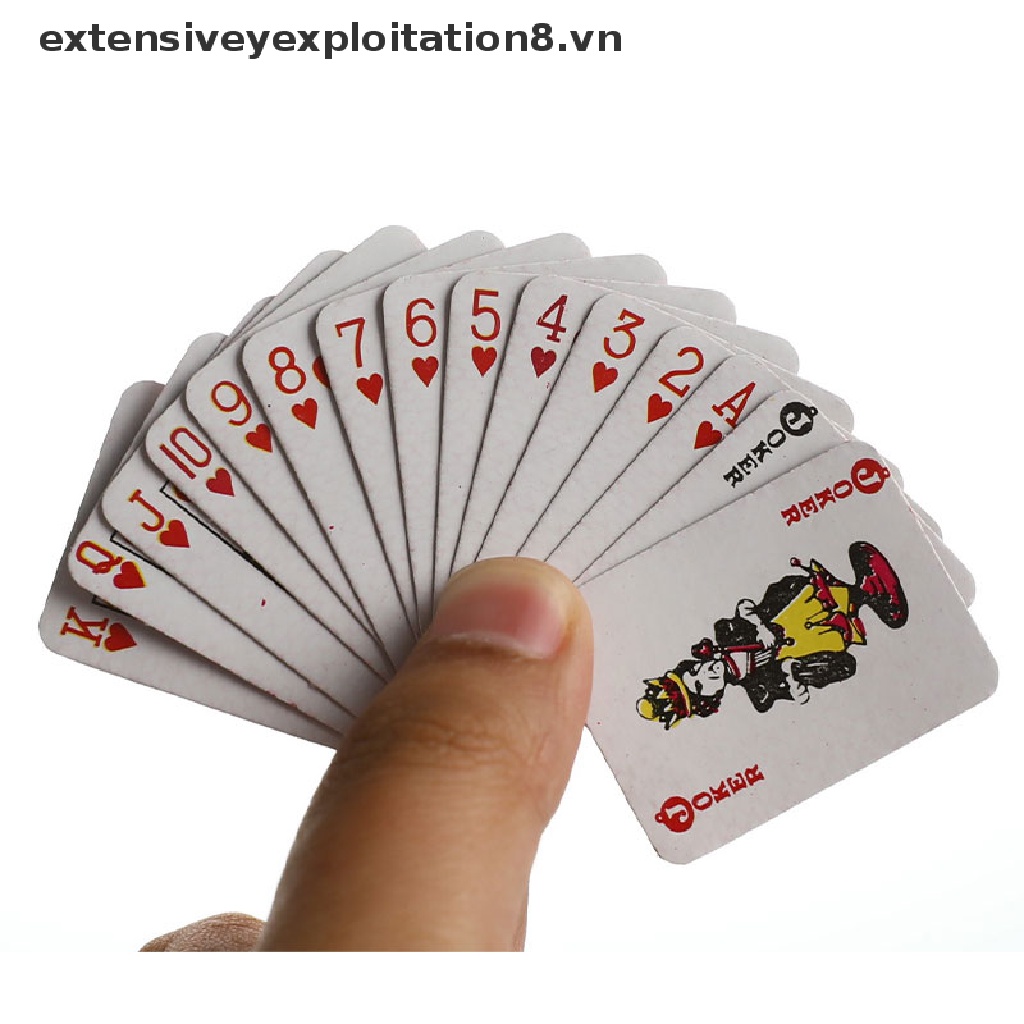 Bộ bài poker mini đáng yêu để trang trí nhà búp bê