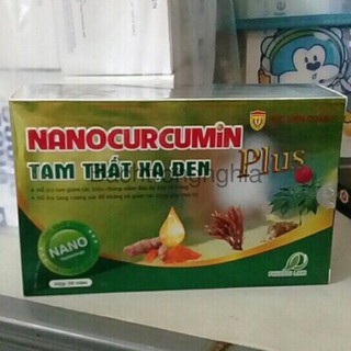 (GIÁ SHOCK) Nano curcumin tam thất xạ đen plus Học viện quân y