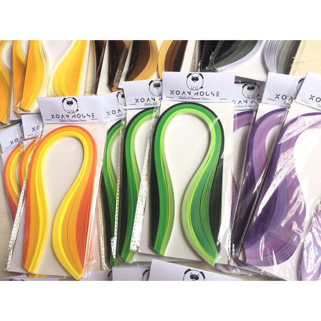 Giấy 3mmx39cm, mix 5 màu/gói, theo tone, loại 3mm