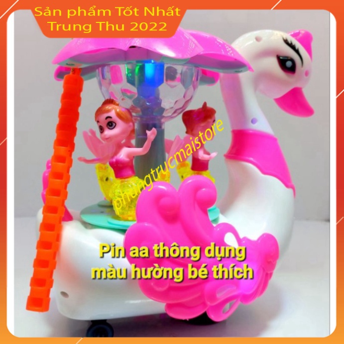 Đèn lồng trung thu cho bé thiên nga dạo phố cùng các nàng tiên cá đồ chơi trung thu phát sáng