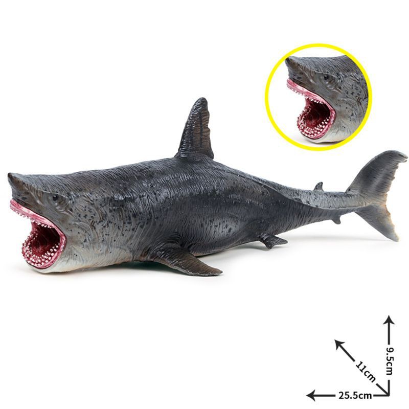 Dudu Sea Life Megalodon Model Action Figure PVC Ocean Animal Educational Learning Toy For Kid Gift