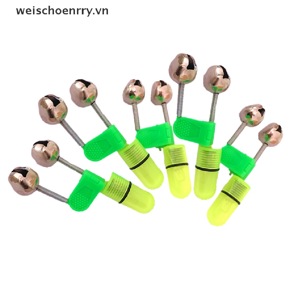 Set 5 Chuông Báo Cá Cắn Câu Có Đèn LED Gắn Cần Câu Tiện Dụng