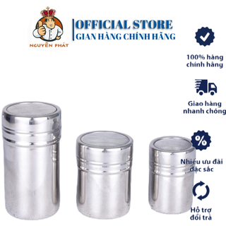Hũ Rắc Bột Cacao Inox có nắp, lọ rắc cacao, hũ rắc bột inox, hũ Inox - Dụng Cụ Pha Chế Thừa Thiên Huế
