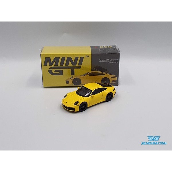 Xe Mô Hình Porsche 911(992) Carrera 4S 1:64 MiniGT ( Vàng )