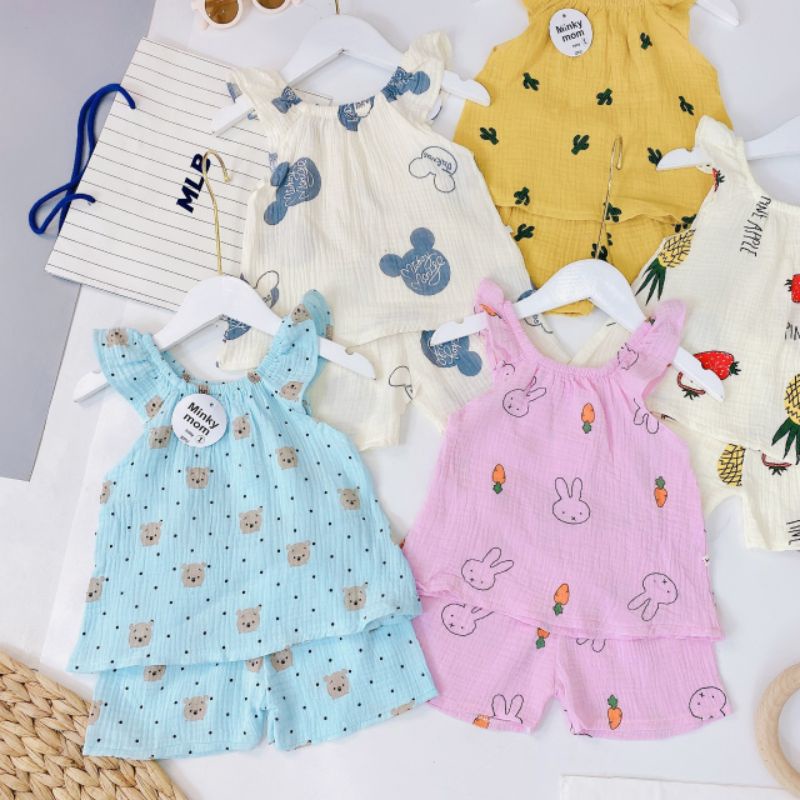 BỘ HAI DÂY CÁNH TIÊN CHẤT VẢI XÔ CHO BÉ GÁI