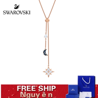 FREE SHIP Dây Chuyền Nữ Swarovski SYMBOL Sao sáng và Mặt trăng Necklace Crystal FASHION cá tính Trang sức trang sức đeo THỜI TRANG