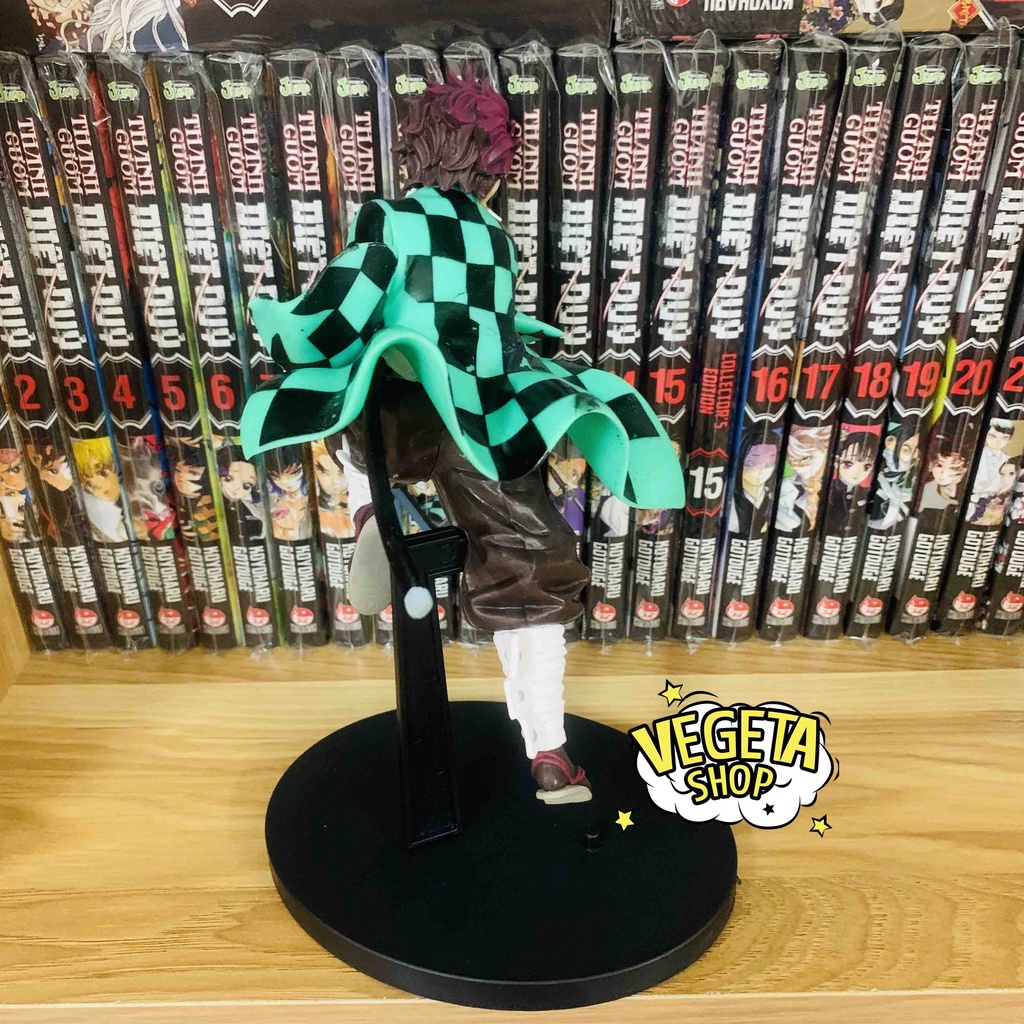 Mô hình Kimetsu No Yaiba - Mô hình thanh gươm diệt quỷ - Kamado Tanjiro tư thế vung kiếm chiến đấu - Tanjirou - Cao 18cm