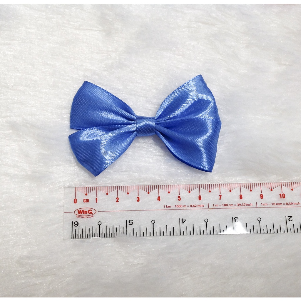 Nơ ruy băng đính áo đầm kẹp tóc dễ thương bản 2cm 2.5cm tone màu vàng cam đỏ hồng tươi dùng trang trí thủ công handmade