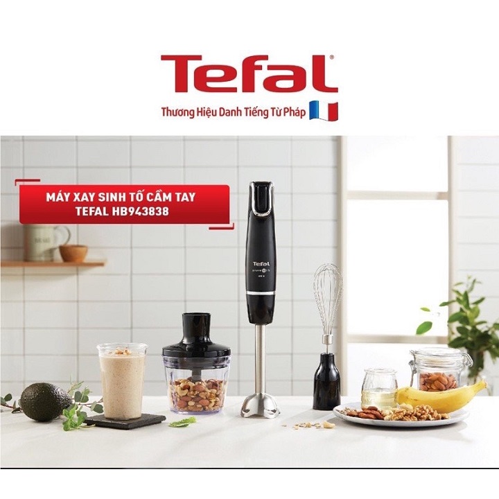 Máy xay sinh tố cầm tay Tefal HB943838 - đen, 1000W