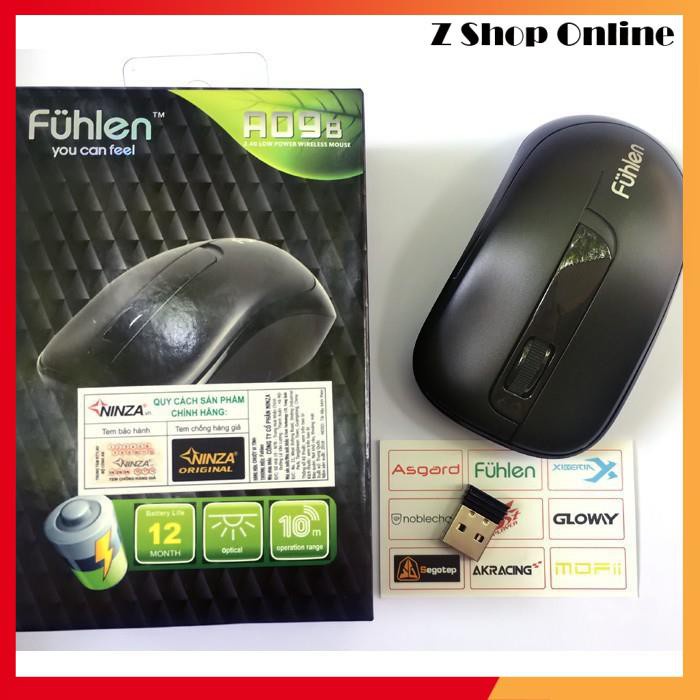 ♥🎁 chuột không dây Fuhlen A09b chính hãng Ninza-bảo hành 24 tháng♞
