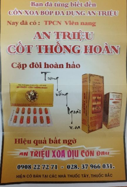 Cồn xoa bóp đa dụng An Triệu 100ml