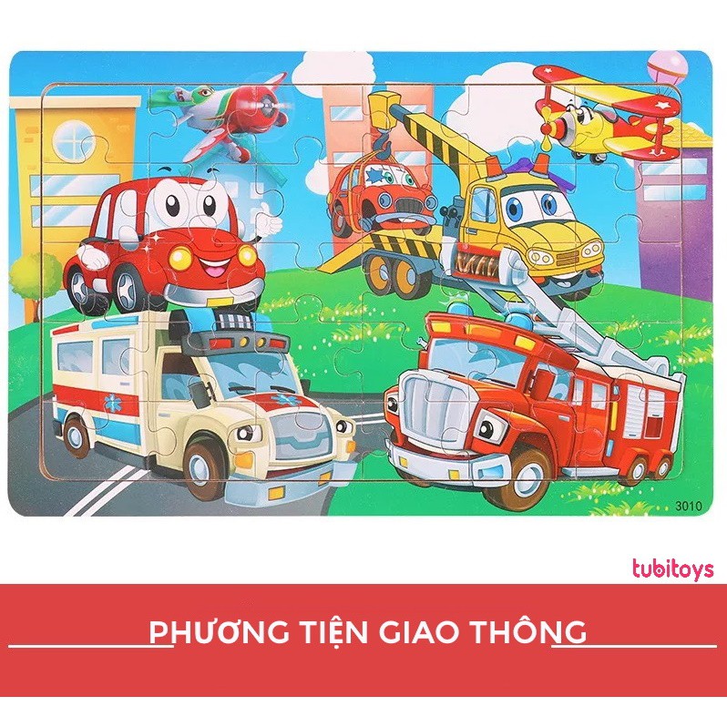 Xếp hình cho bé 30 mảnh ghép gỗ nhiều mẫu đẹp, tranh ghép hình phát triển tư duy ETOYS