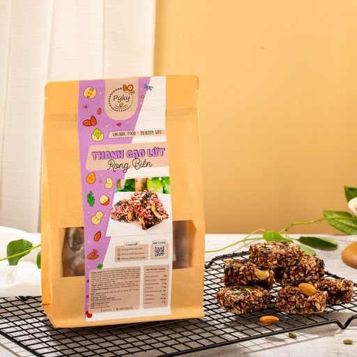 (Quà Tặng Là 1 bánh yến mạch cao cấp) Ngũ Cốc Thanh Gạo Lứt Rong Biển hỗ trợ ăn kiêng giảm cân gói 200g