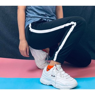 Quần jogger đen viền sọc trắng , made by f.o.f