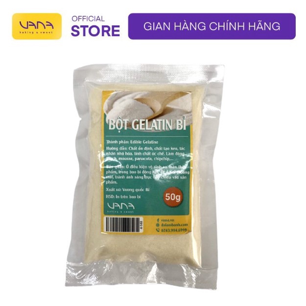 Bột gelatine gói nhỏ 50g (Gelatin)