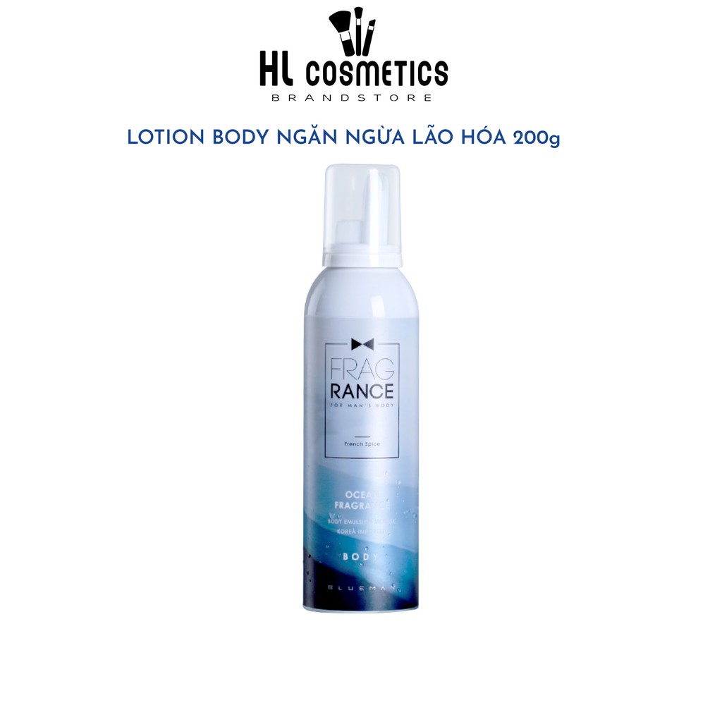 Bọt Dưỡng Da Toàn Thân BLUEMAN Lotion Body Ngăn Ngừa Lão Hoá 200g ZL83