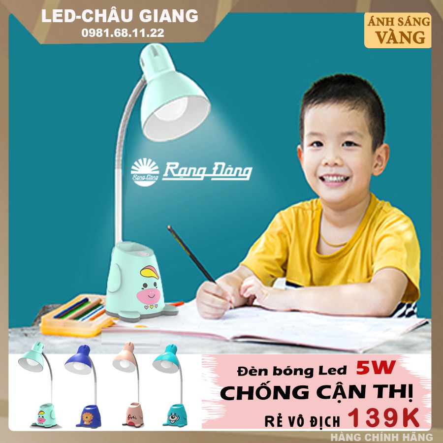 Đèn học Rạng Đông sử dụng bóng Led chống cận thị ánh sáng Vàng:  Model: RD-RL-24.V2 phiên bản 2021