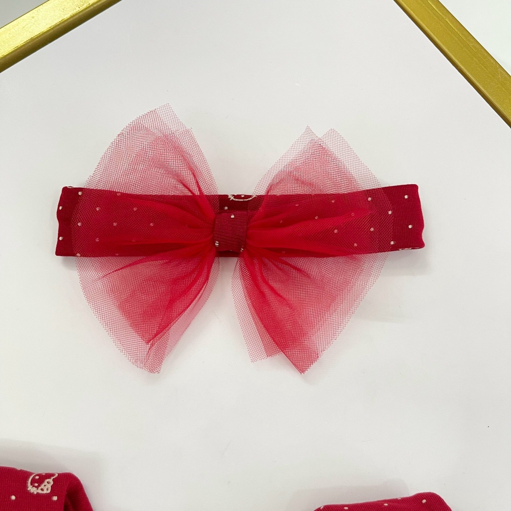 Body thu đông cho bé Nina Kids Boutique Body váy bé gái sơ sinh Bộ áo liền quần Dài tay Size 0 24 tháng Kèm Turban nơ