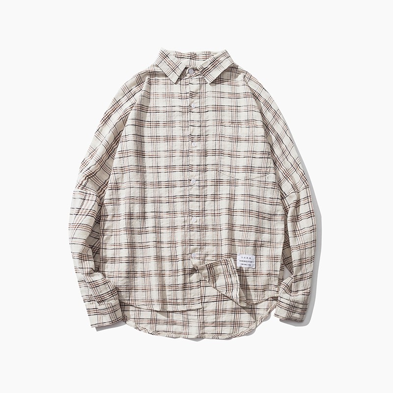 Áo Sơ Mi Dài Tay Sọc Caro Nam Nữ Thời Trang