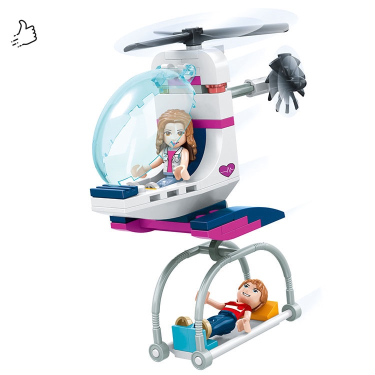 Đồ Chơi Lắp Ráp Kiểu LEGO Friendss Thành Phố Bệnh Viện Beautiful Hospital City Model SX3028 Với 1091 Mảnh Ghép