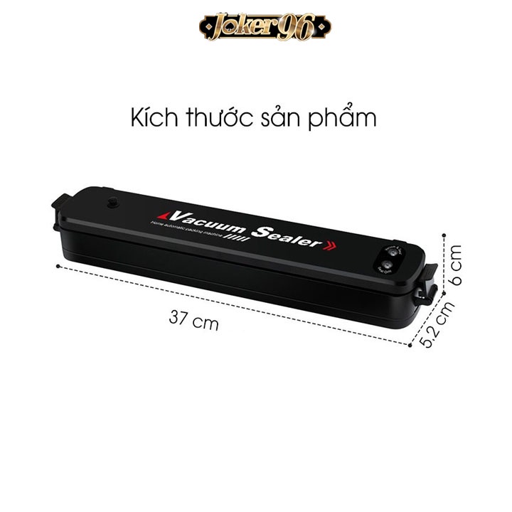 Máy Hút Chân Không Bảo Quản Thực Phẩm Vacuum Sealer, Tặng Kèm 10 Túi Hút