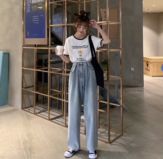 [ORDER- SẴN 2XL] Quần jeans ống rộng mới (Ảnh thật ở cuối)