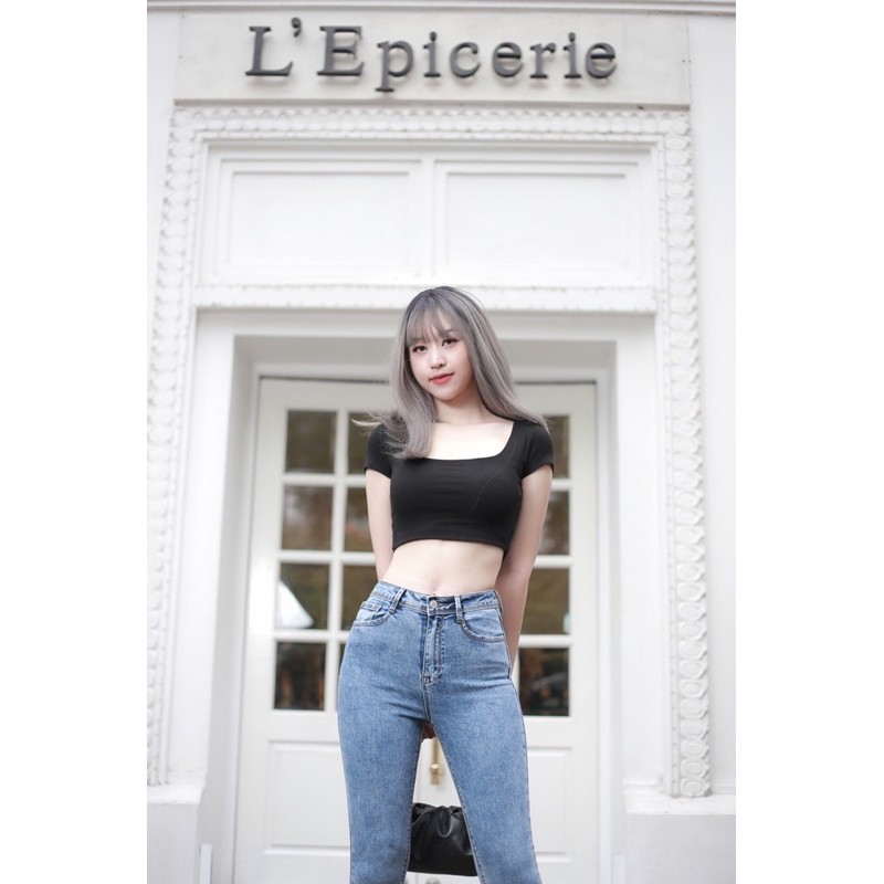 BÁN SỈ QUẦN JEAN SKIN ĐÁ TUA RUA M381 VNXK CHO NỮ