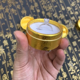 Hộp Lụa Tròn Đựng Trang Sức - Hộp Lụa Đựng Nhẫn