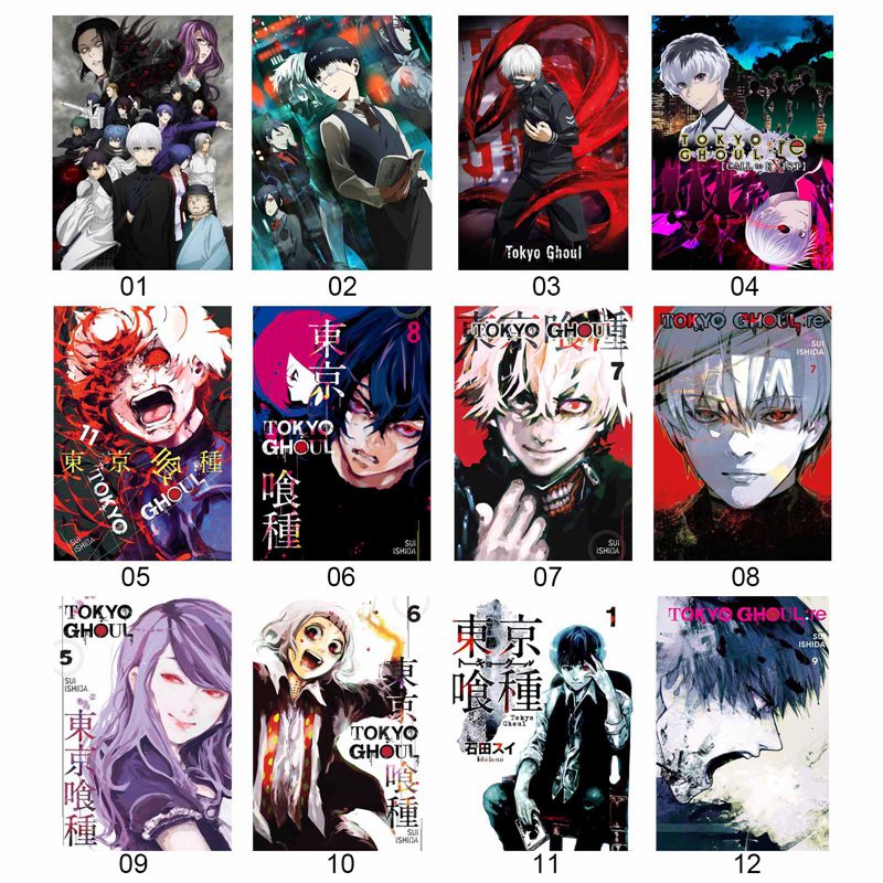 Áp Phích Trang Trí Hình Anime Tokyo Ghoul