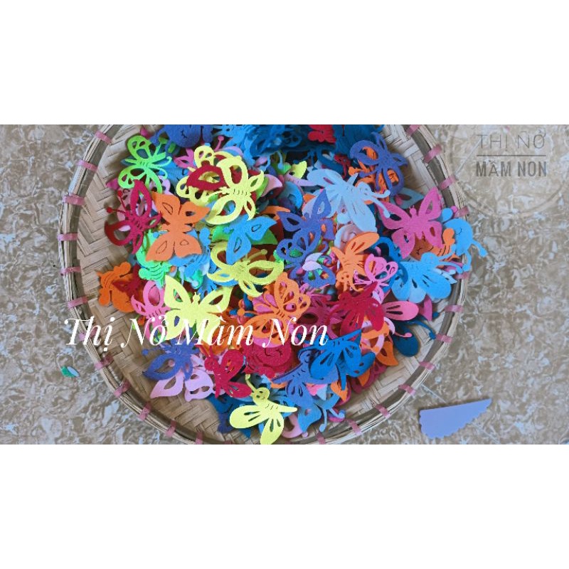Combo 100 chuồn chuồn,bướm, ong, chim đủ màu xốp nỉ