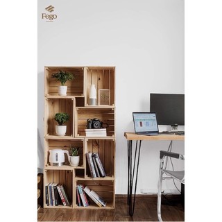 Kệ thùng gỗ thông pallet đa năng