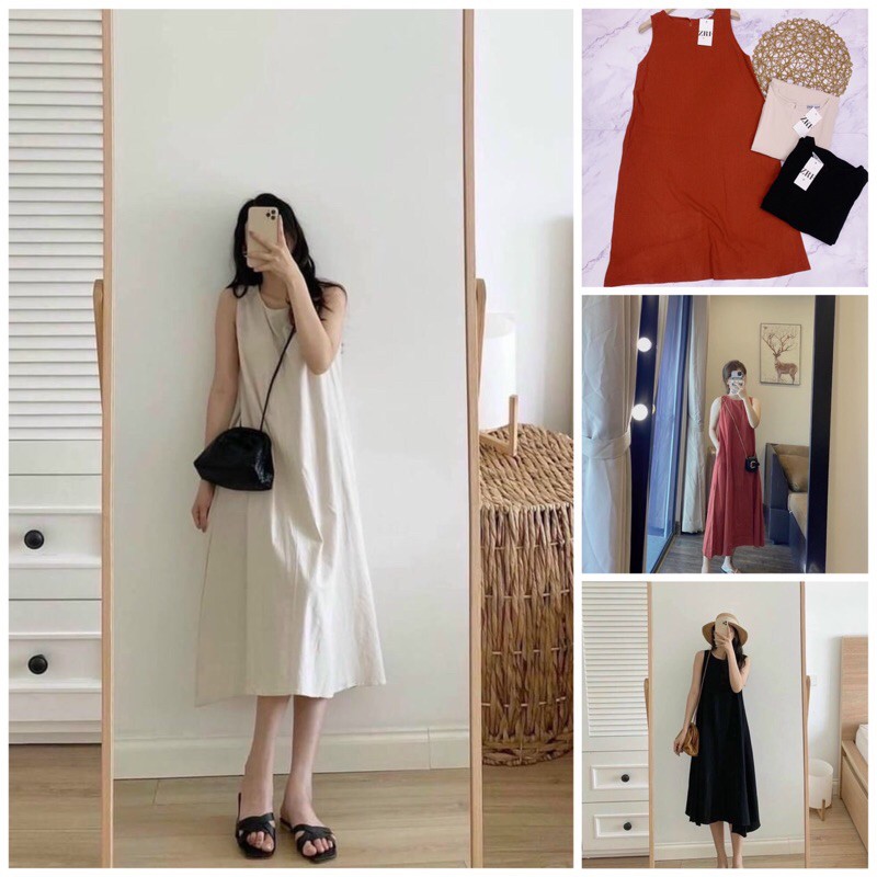 Váy đũi balo maxi 3 màu siêu hot bầu bí bon chen