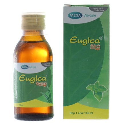 Siro ho Eugica  – Hỗ trợ giảm ho do viêm họng, viêm phế quản, giảm đau rát cổ họng (100ml)
