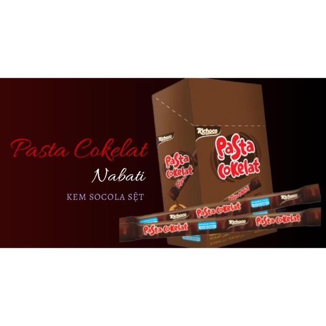 HỘP KEM SOCOLA SỆT 30 CÂY PASTA COKELAT