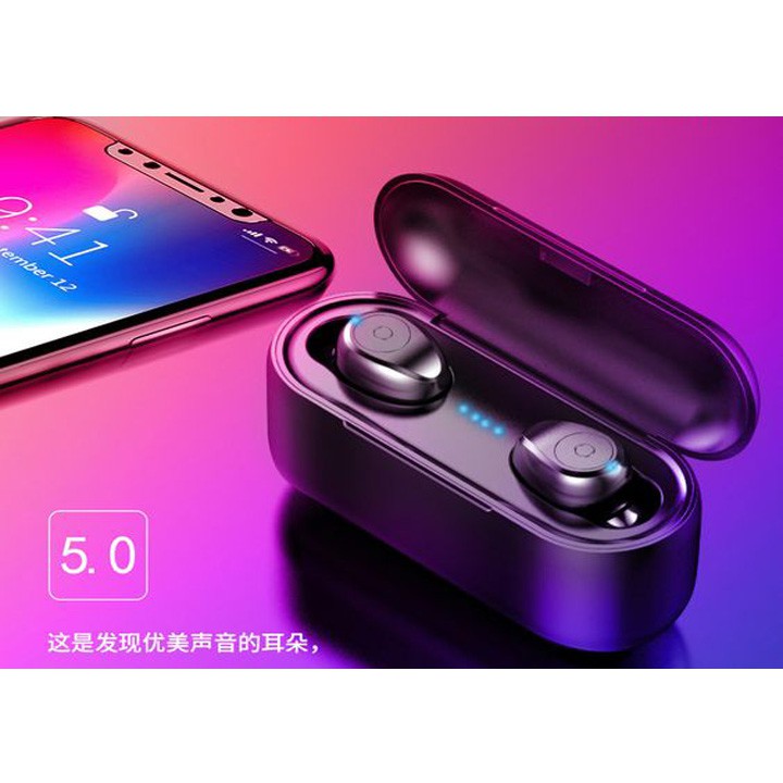 [RẺ NHẤT SHOPEE]Tai nghe bluetooth 5.0 wireless AMOI F9 PRO Kiêm sạc dự phòng cho điện thoại, Pin 280 giờ, Bản Quốc Tế