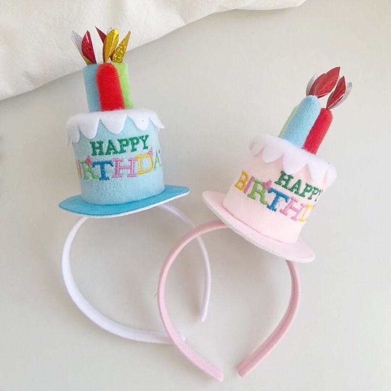 (Siêu cute) Bờm tai thỏ chữ Happy Birthday, băng đô cài tóc, phụ kiện chụp hình sinh nhật