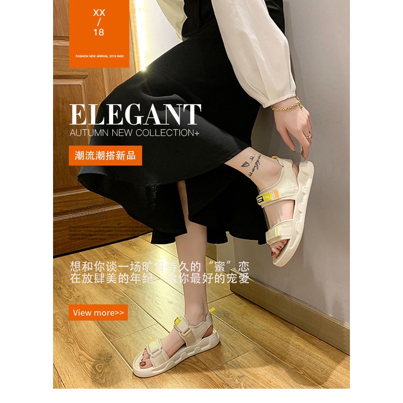 Sandal Thể Thao Đế Mềm Trọng Lượng Nhẹ Thời Trang Đi Biển Mùa Hè Cho Nữ