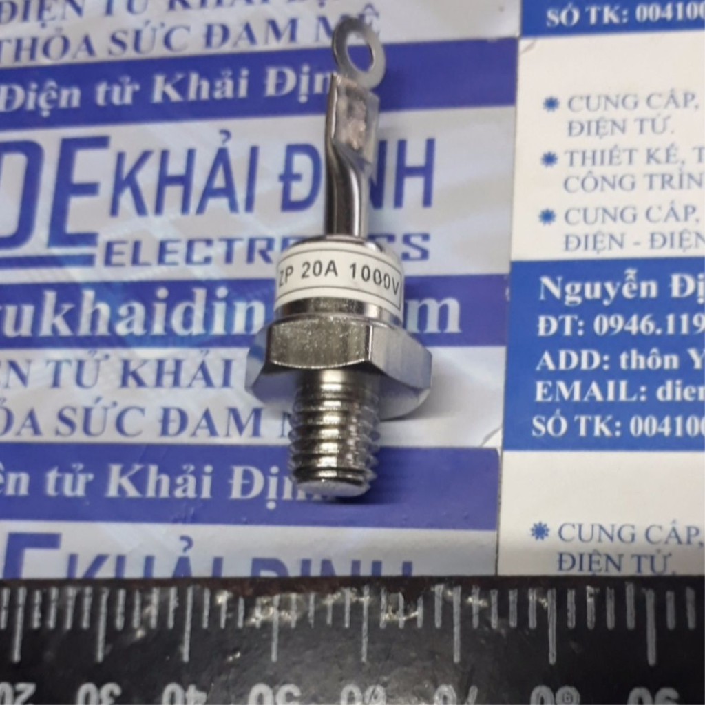 DIODE chỉnh lưu đầu vặn ốc ZP20A 2CZ20A 20A 1000V, đầu M10 kde4808