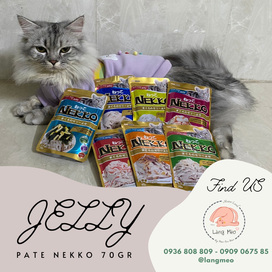 Pate nekko Jelly 70gr - thức ăn ướt cho mèo