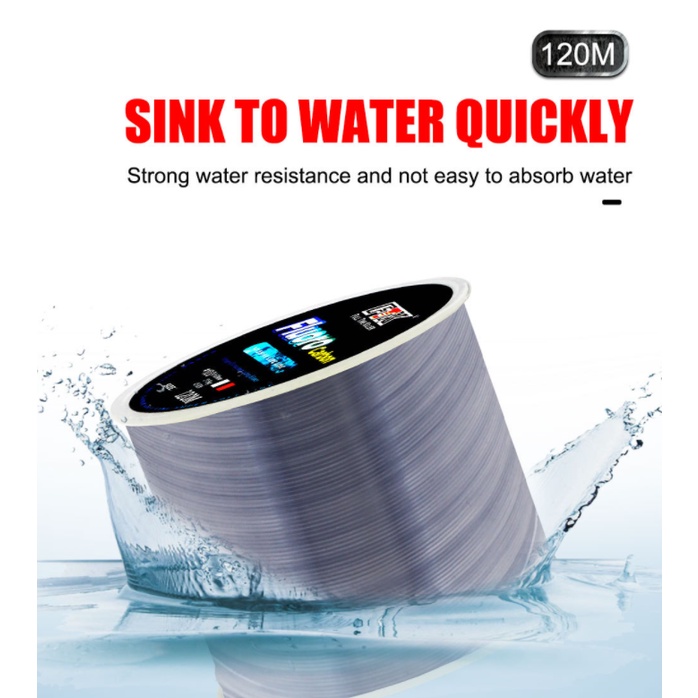 Cuộn Dây Cước Câu Cá 120M 5 Màu 4.13LB-34.32LB