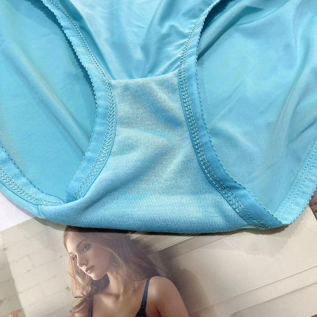 Quần lót nữ thun lạnh trơn cạp thấp lưng chất liệu mềm mịn thoáng mát size 40kg-55kg