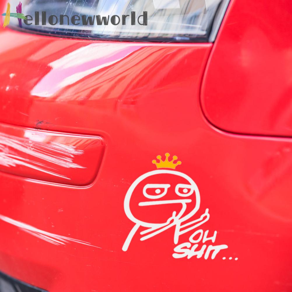 Sticker Phản Quang Dán Kính Chắn Gió Sau Xe Hơi X-039 Vui Nhộn