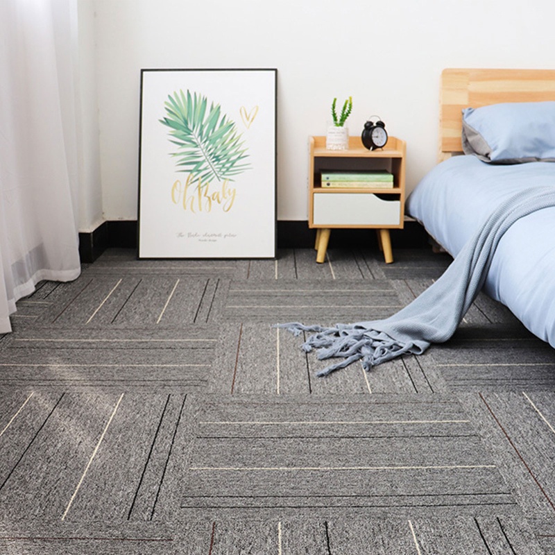 Thảm Lót Sàn Hình Vuông Mềm Mại Chống Trượt An Toàn Cho Phòng Ngủ / Văn Phòng