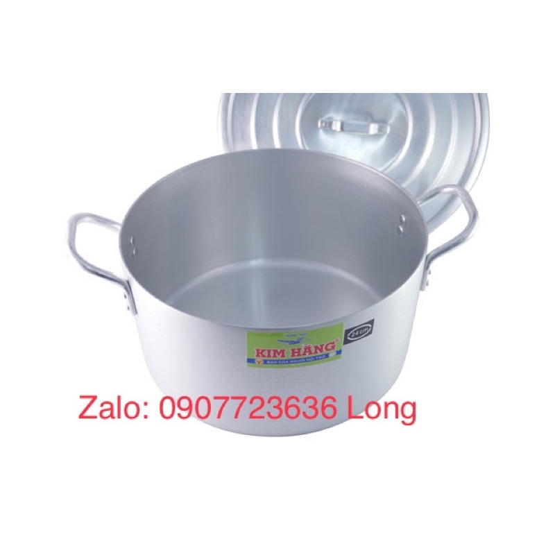 Nồi nhôm  hãng Kim Hằng nắp bằng size từ 26cm - 34cm