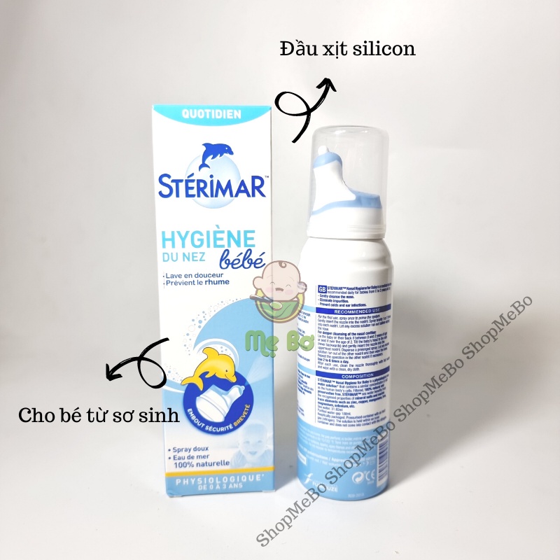 CHAI XỊT CÁ HEO MUỐI BIỂN STERI MAR CHO BÉ TỪ 0 THÁNG TUỔI