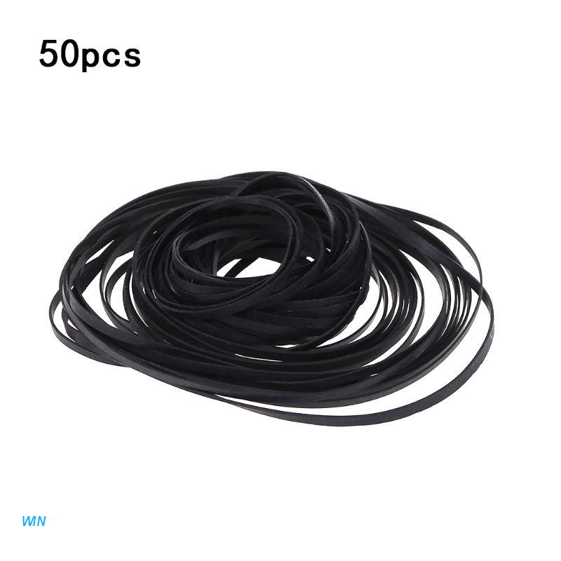 Set 50 dây đai cao su thay thế băng cassette cho máy ghi CD DVD Walkman