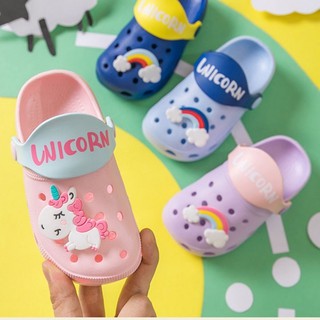 Dép sục cho bé unicorn siêu nhẹ - chống trơn trượt êm chân cho bé trai và bé gái