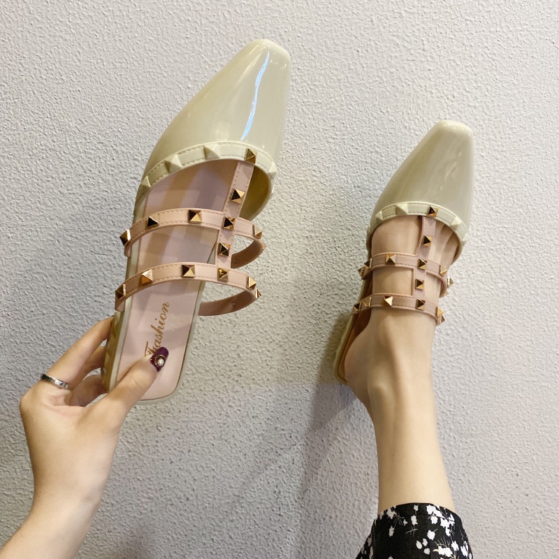 Dép sandal IELGY gót thấp chống trượt thời trang dành cho nữ