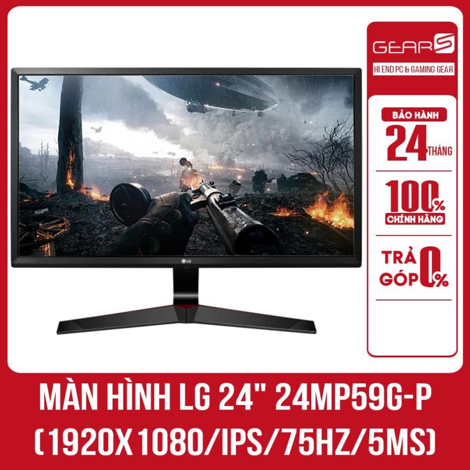 Màn Hình LG 24" 24MP59G-P (1920x1080/IPS/75Hz/5ms/FreeSync) - Bảo hành chính hãng 24 Tháng | BigBuy360 - bigbuy360.vn